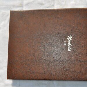 Nickels 1883 to 1938 collection book hard cover Book DANSCO vintage collectible